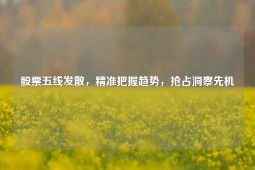 股票五线发散，精准把握趋势，抢占洞察先机