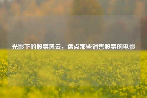 光影下的股票风云，盘点那些销售股票的电影
