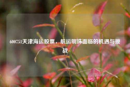 600751天津海运股票,航运明珠面临的机遇与挑战