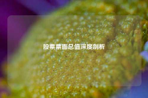 股票票面总值深度剖析