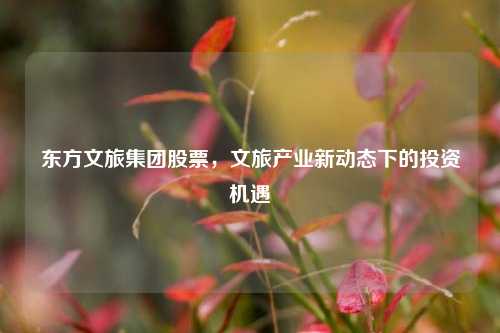 东方文旅集团股票，文旅产业新动态下的投资机遇