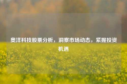 奥洋科技股票分析，洞察市场动态，紧握投资机遇