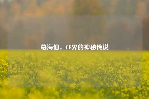 慕海仙，CF界的神秘传说