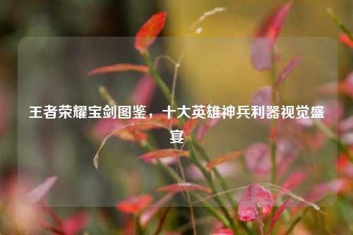 王者荣耀宝剑图鉴，十大英雄神兵利器视觉盛宴