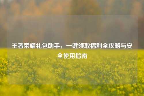王者荣耀礼包助手,一键领取福利全攻略与安全使用指南
