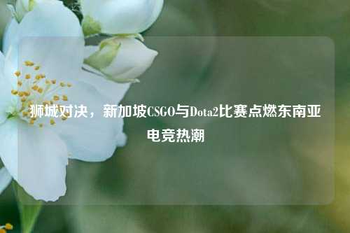 狮城对决,新加坡CSGO与Dota2比赛点燃东南亚电竞热潮