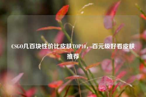 CSGO几百块性价比皮肤TOP10，百元级好看皮肤推荐
