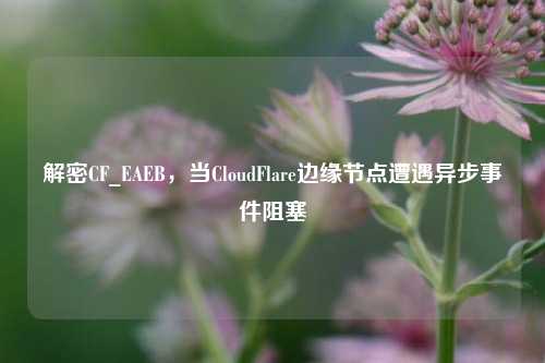 解密CF_EAEB,当CloudFlare边缘节点遭遇异步事件阻塞