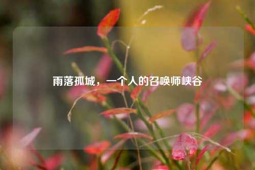 雨落孤城，一个人的召唤师峡谷