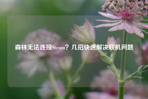 森林无法连接Steam?几招快速解决联机问题