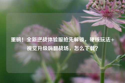 重磅!全新逆战体验服抢先解锁,硬核玩法+视觉升级嗨翻战场,怎么下载?
