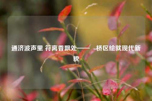 通济波声里 符离香飘处——埇桥区绘就现代新貌