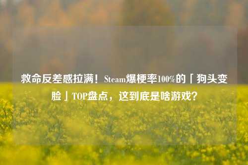 救命反差感拉满!Steam爆梗率100%的「狗头变脸」TOP盘点,这到底是啥游戏?