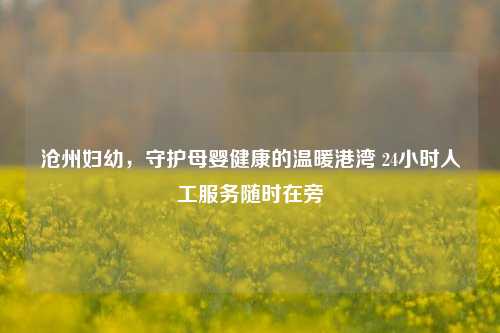 沧州妇幼,守护母婴健康的温暖港湾 24小时人工服务随时在旁