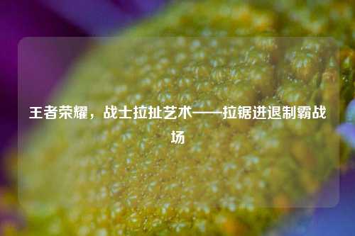 王者荣耀,战士拉扯艺术——拉锯进退制霸战场
