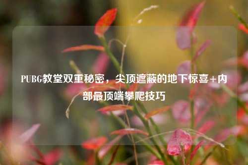 PUBG教堂双重秘密,尖顶遮蔽的地下惊喜+内部最顶端攀爬技巧