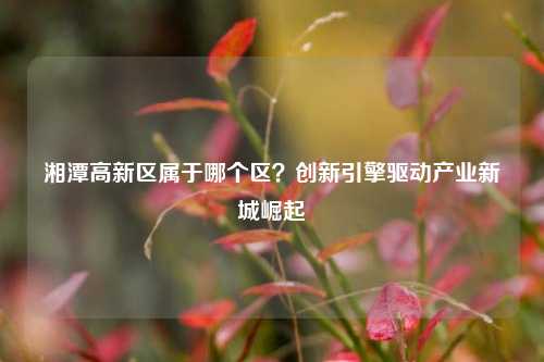 湘潭高新区属于哪个区?创新引擎驱动产业新城崛起