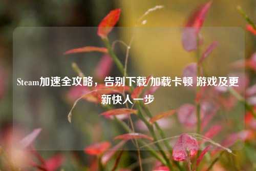 Steam加速全攻略，告别下载/加载卡顿 游戏及更新快人一步