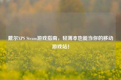 戴尔XPS Steam游戏指南,轻薄本也能当你的移动游戏站!