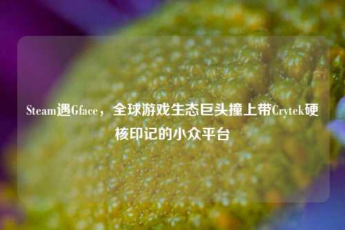 Steam遇Gface，全球游戏生态巨头撞上带Crytek硬核印记的小众平台