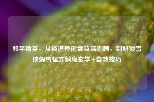 和平精英，从被追摔键盘骂骂咧咧，到解锁雪地躲雪怪式躺赢玄学+自救技巧