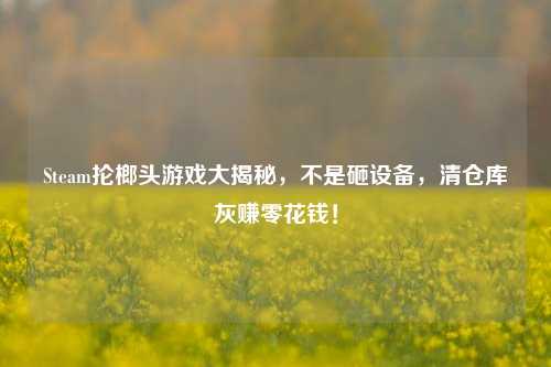 Steam抡榔头游戏大揭秘，不是砸设备，清仓库灰赚零花钱！