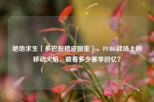 绝地求生「多巴胺橙皮图鉴」,PUBG战场上的移动火焰,藏着多少赛季回忆?