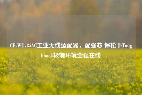 CF-WU785AC工业无线适配器,配强芯 保松下Toughbook极端环境全程在线