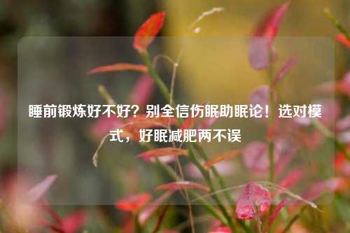 睡前锻炼好不好?别全信伤眠助眠论!选对模式,好眠减肥两不误