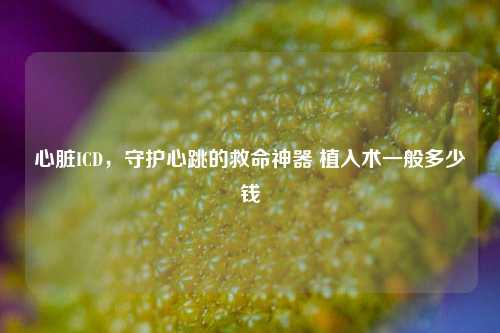 心脏ICD,守护心跳的救命神器 植入术一般多少钱