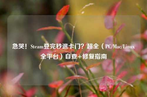 急哭！Steam登完秒退卡门？超全（PC/Mac/Linux全平台）自查+修复指南