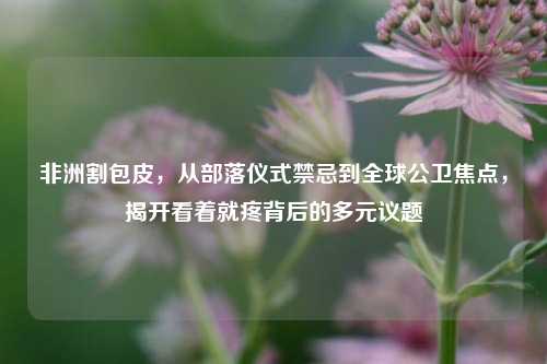 非洲割包皮,从部落仪式禁忌到全球公卫焦点,揭开看着就疼背后的多元议题