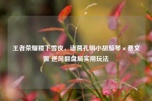 王者荣耀稷下雪夜,诸葛孔明小胡笳琴×蔡文姬 逆风翻盘局实用玩法