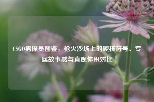 CSGO男探员图鉴,枪火沙场上的硬核符号、专属故事感与直观体积对比