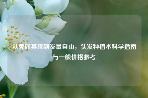 从秃如其来到发量自由,头发种植术科学指南与一般价格参考