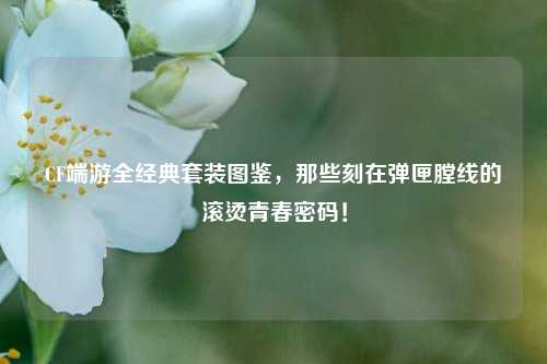 CF端游全经典套装图鉴,那些刻在弹匣膛线的滚烫青春密码!