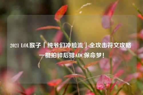 2021 LOL猴子「纯爷们冲脸流」全攻击符文攻略 一棍拍碎后排ADC保命梦!