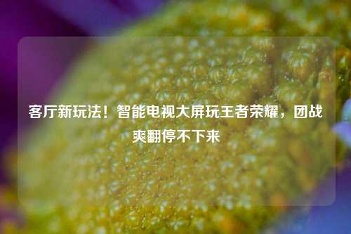 客厅新玩法！智能电视大屏玩王者荣耀，团战爽翻停不下来