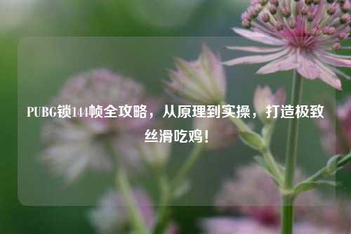 PUBG锁144帧全攻略，从原理到实操，打造极致丝滑吃鸡！