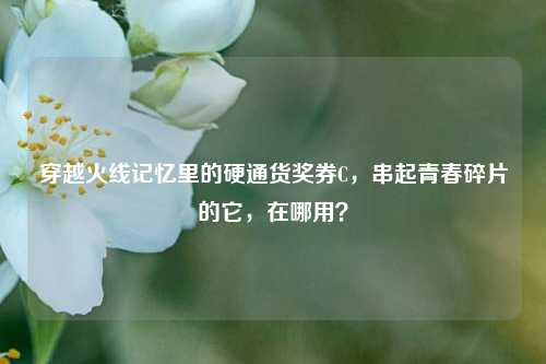 穿越火线记忆里的硬通货奖券C，串起青春碎片的它，在哪用？